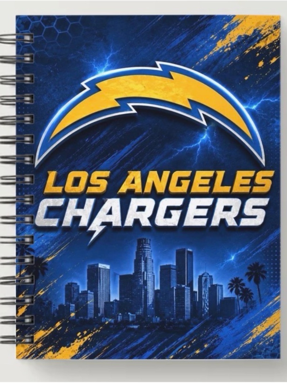 Spiral Notebook — Blue & Yellow Team Design